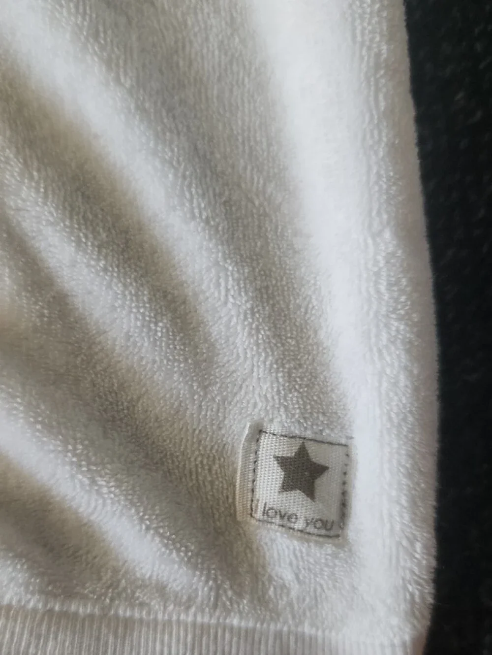 Carter's White Terrycloth Baby Snap-Front Long Sleeve Shirt